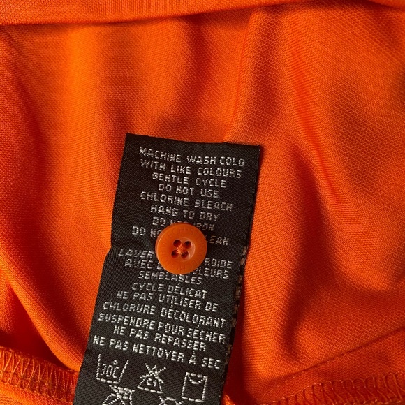 Stormtech Performance 2XL Orange REESE Chocolate Embroidered Polo Golf Shirt - Picture 6 of 9